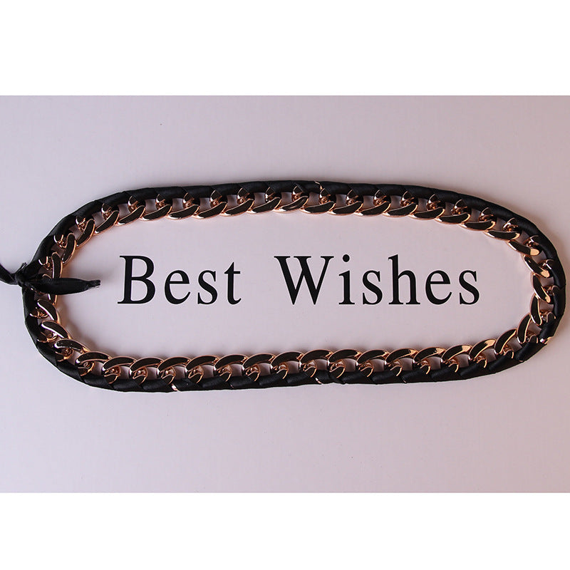 Fashion Personality Top Hat Button Belt Accessories