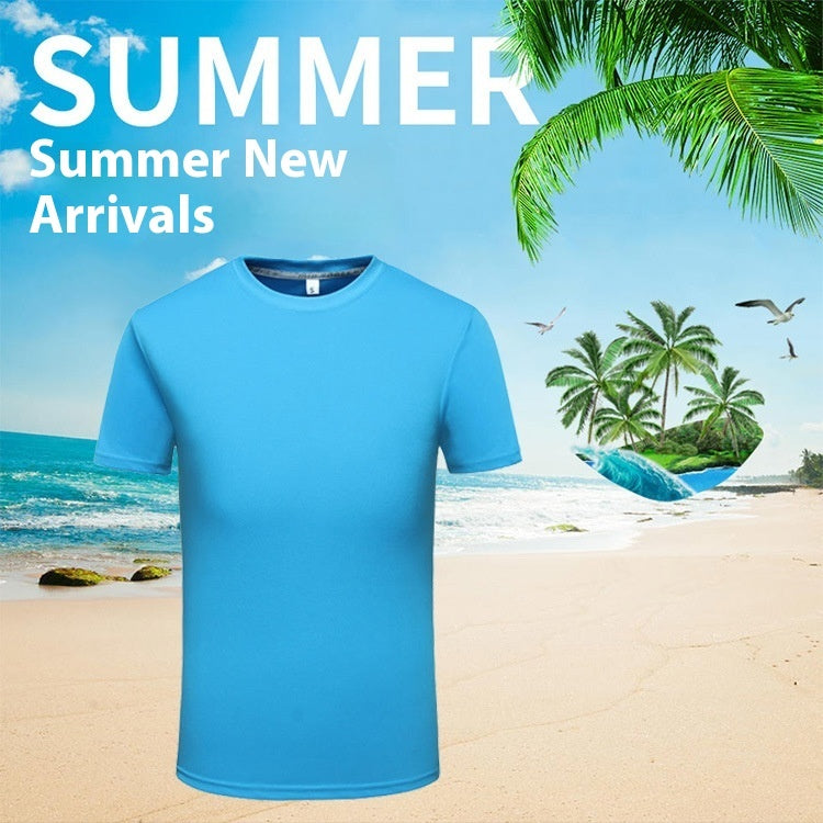 Round Neck Ice Silk Quick-drying T-shirt