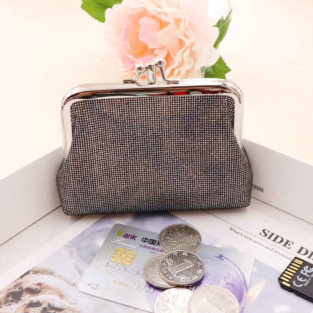 Retro Plaid PU Slim Wallet Womens Compact Card Holder