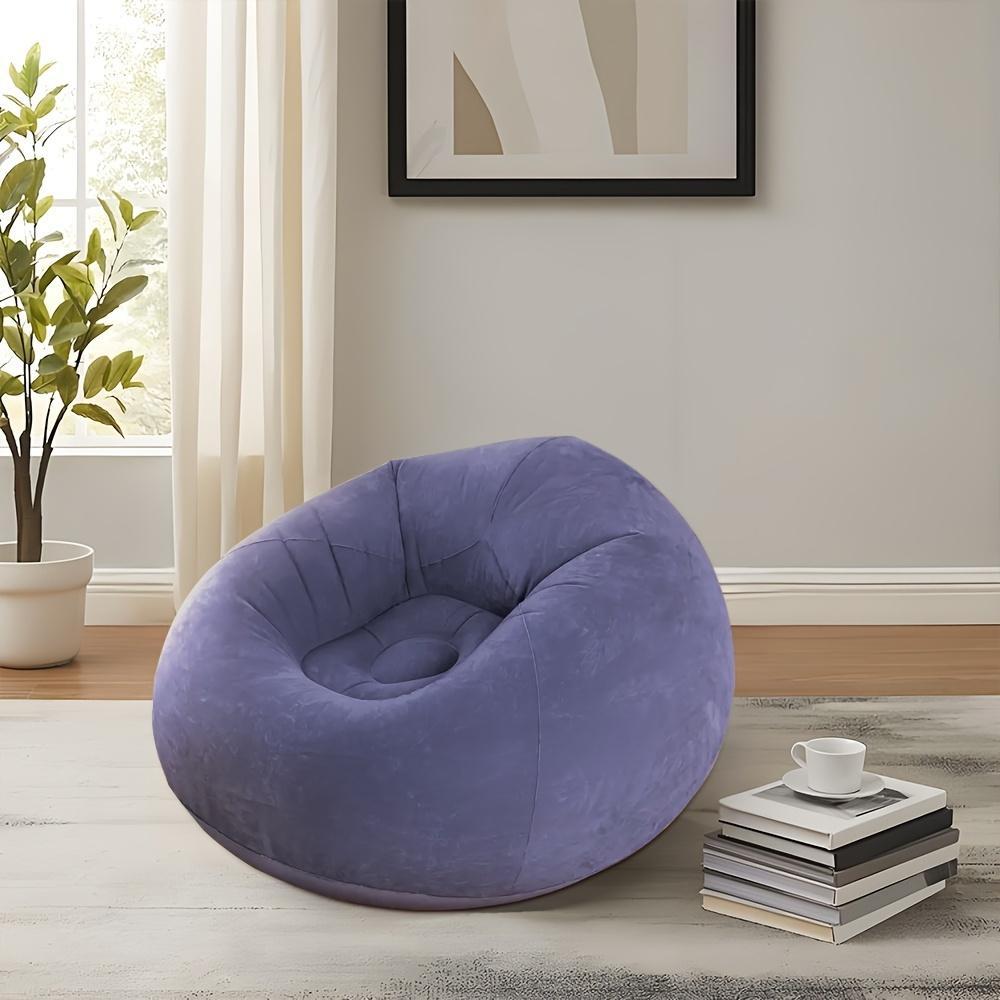 Outdoor Air Sofa Inflatable Lazy Sofa Chair, No Bean Bag Lazy Sofa Inflatable Chair, Washable Sofa Bean Bag Chair