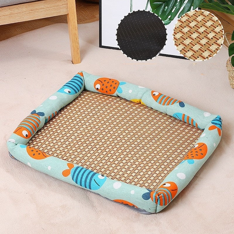 Pet Mat Nest Summer Linen High Temperature Summer Dog
