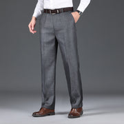 Men’s Casual Business Pants – Loose Straight Trousers for Office & Daily Wear