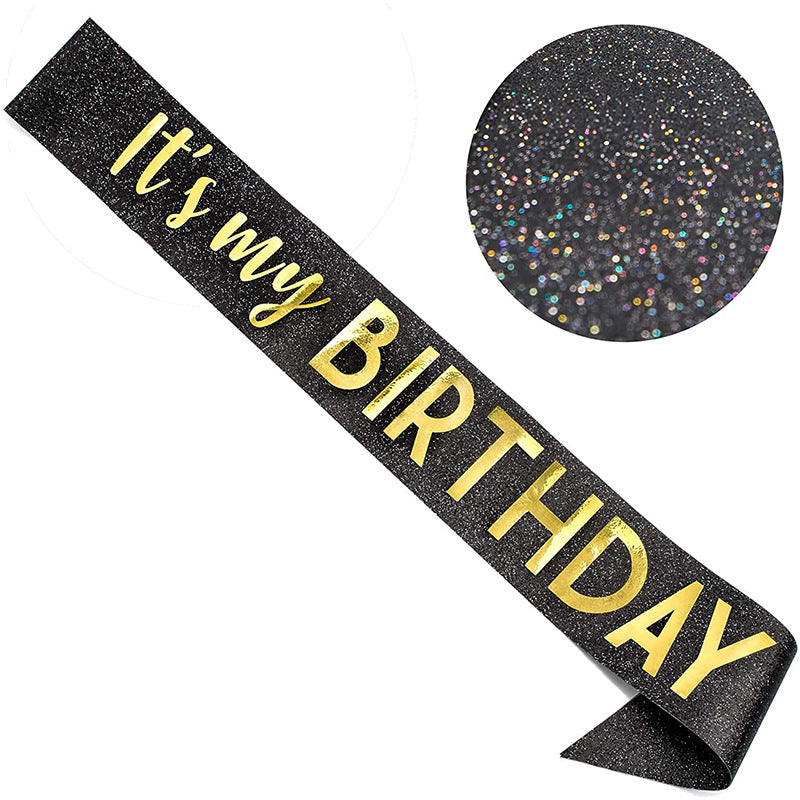Etiquette Belt Crown Set Party Birthday Strap