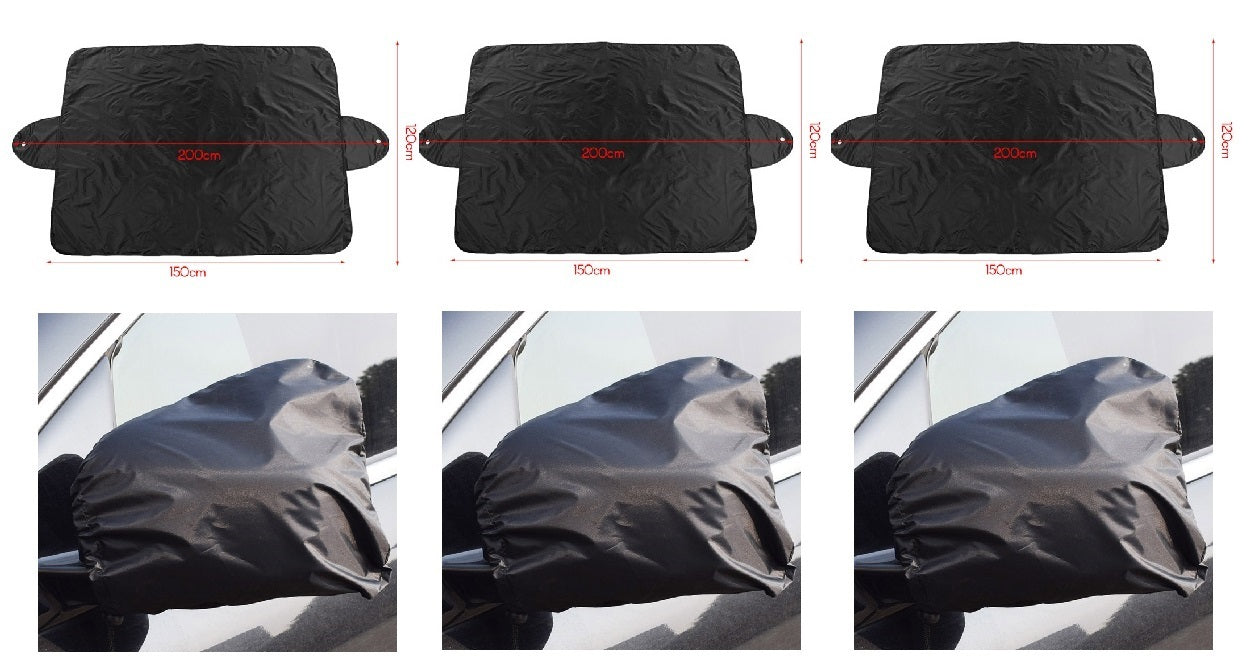 1 Pair Auto Car Rear View Side Mirror Frost Guard Snow Ice Winter Waterproof Cover Brand New And High Quality 190t Silver Cloth