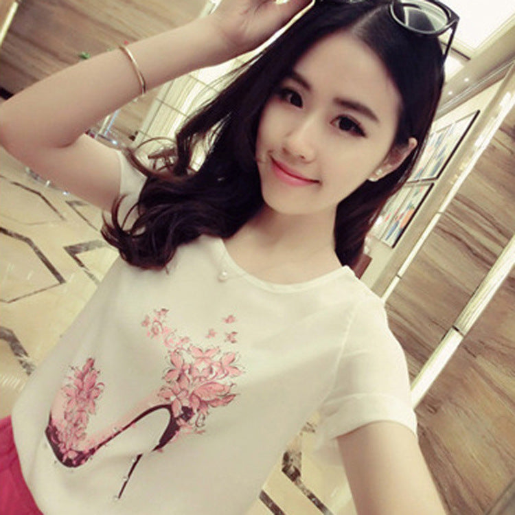 Women's Graphic Letter Print T-Shirt – Casual Short Sleeve Tee