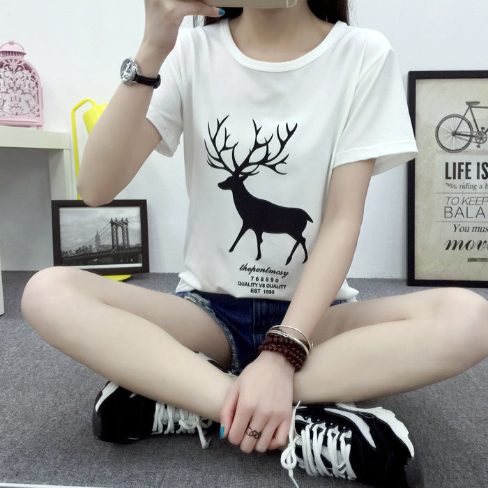 Women's Graphic Letter Print T-Shirt – Casual Short Sleeve Tee
