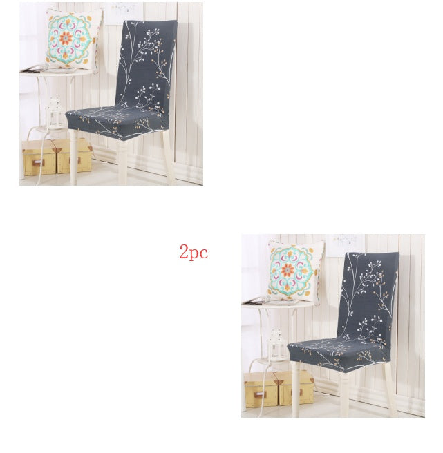 Elastic Siamese Solid Color Stretch Office and Hotel Chair Cover