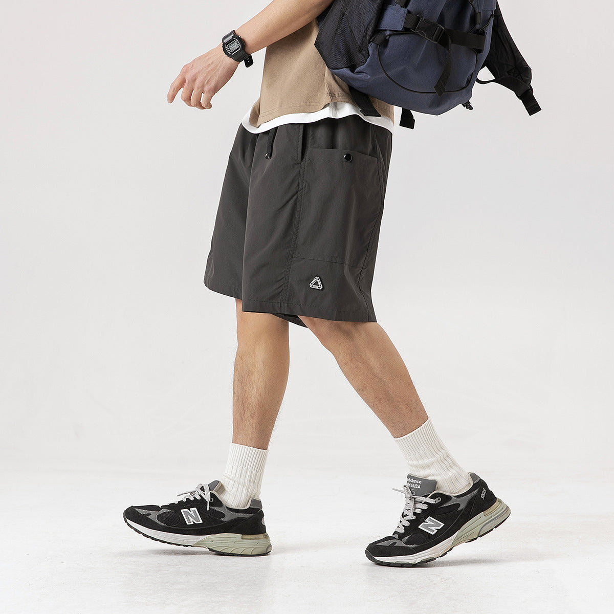 Fashion Personality Retro Workwear Shorts Men