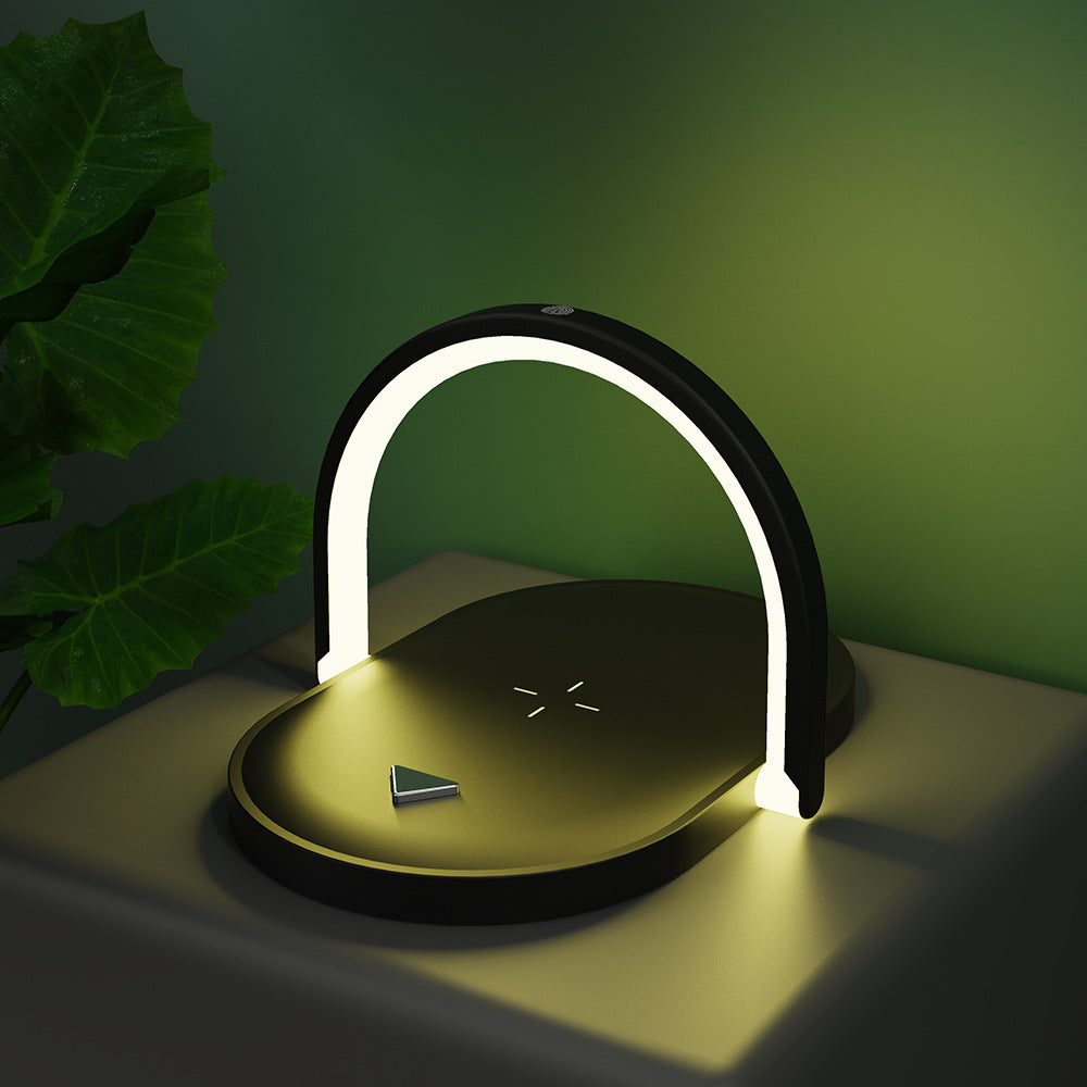 3-in-1 Foldable Wireless Charger & Night Light, 15W Qi Charging Station for iPhone, Apple Watch & AirPods