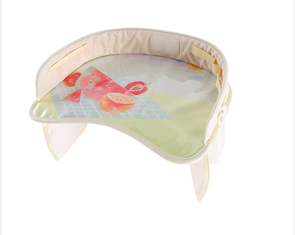 Baby Car Seat Travel Tray Table – Snack & Activity Organizer