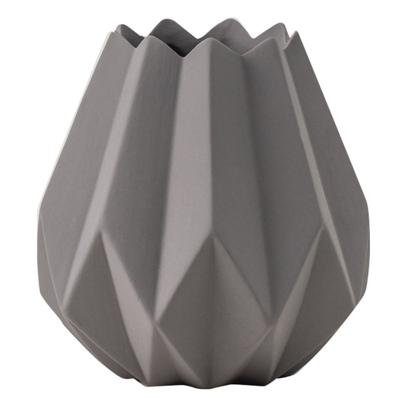 Nordic Origami Ceramic Vase Creative Ornament Flower