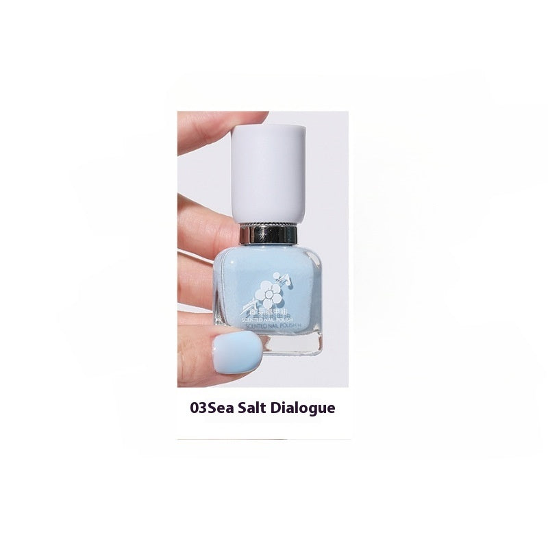Water-based Quick-drying Baking-free Long-lasting Tearable Popular Color White Fragrance-retaining Nail Polish