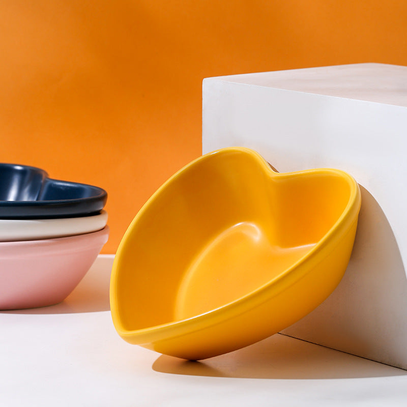 Ceramic Bowl For Protecting Cervical Spine And Oblique Mouth