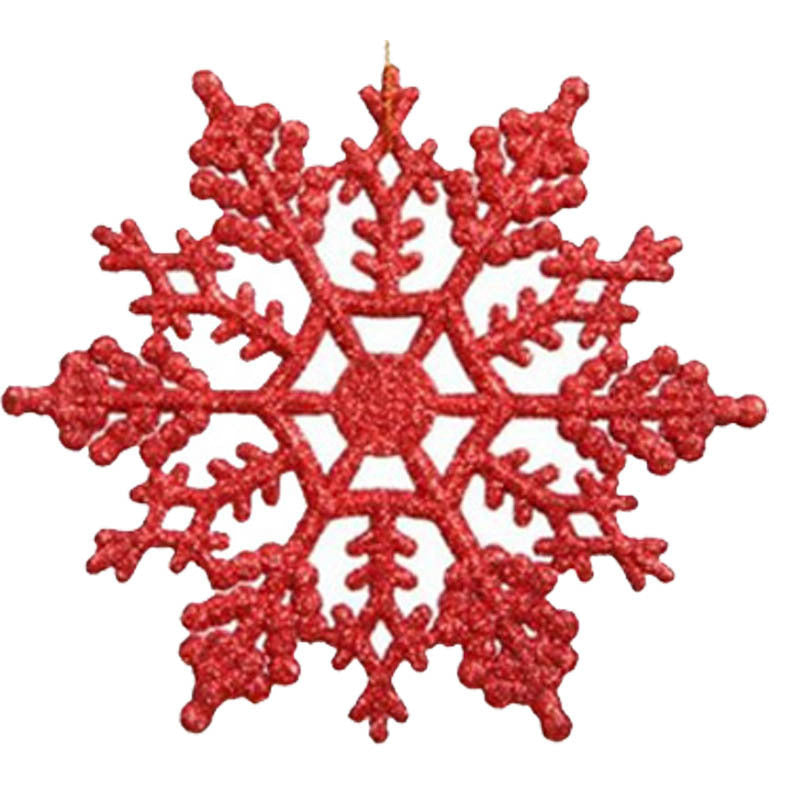 Acrylic Snowflake Christmas Tree Ornaments 10CM
