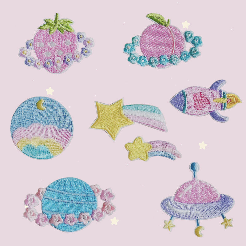 Embroidery Cloth Stickers – Decorative Sewing Patches for Clothes and Accessories