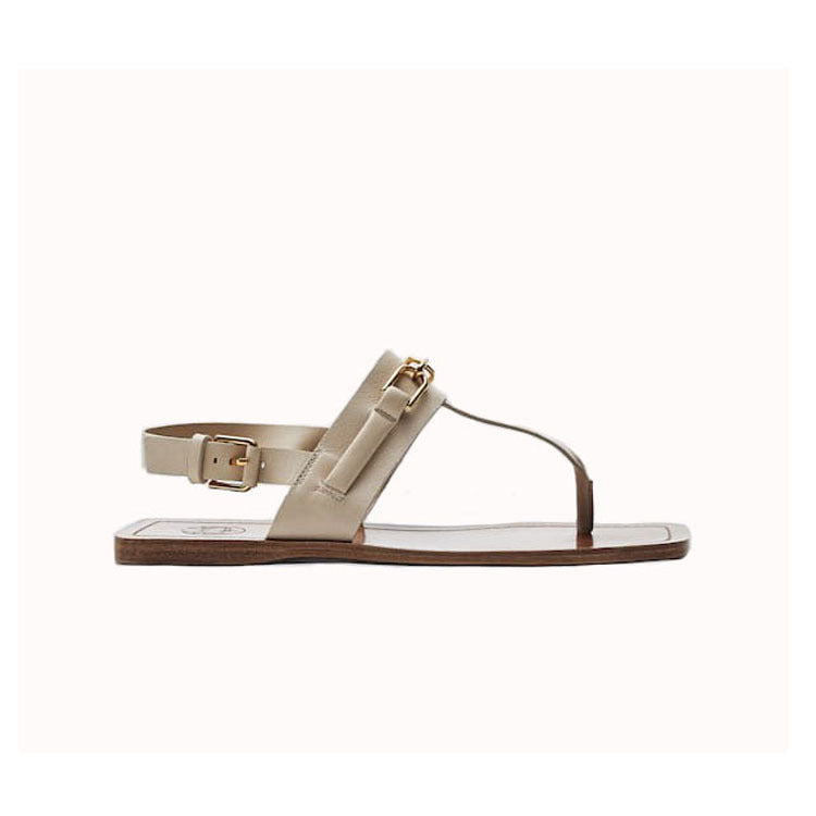 Summer New Women’s Casual One-Word Buckle Flat Flip-Flop Sandals