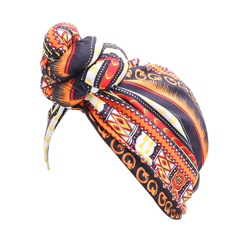 Vortex flower headscarf hat