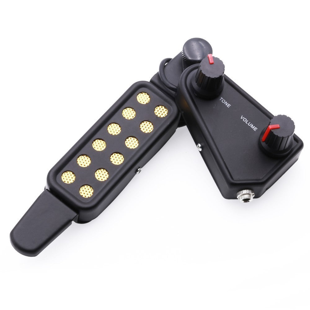 Folk pickup with adjustable volume