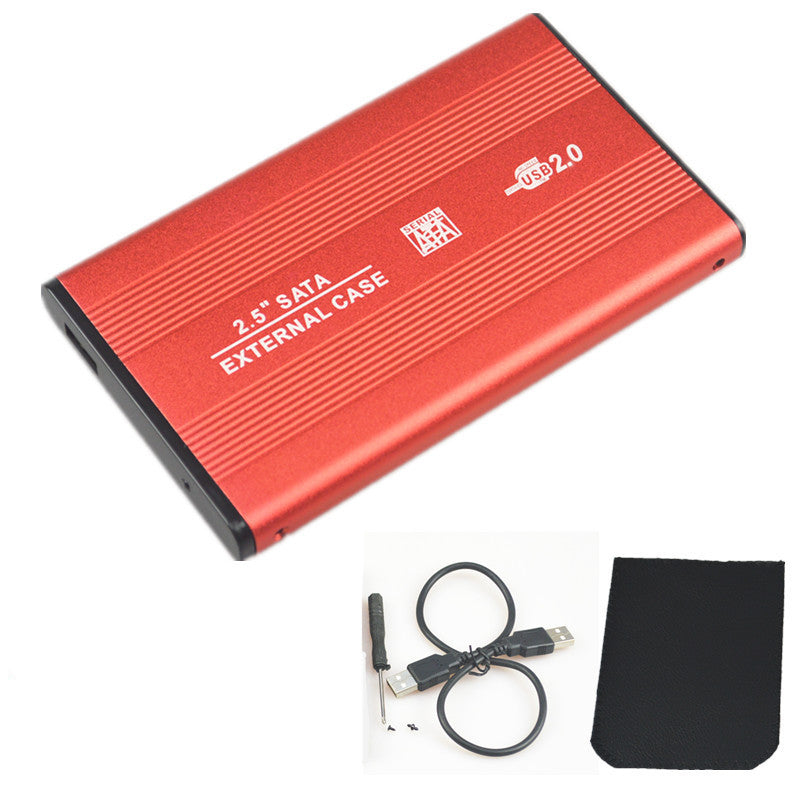 Portable Aluminum Alloy SATA External Hard Drive Enclosure