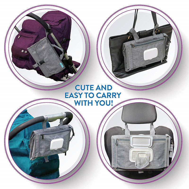 ComfyChange™ Portable Baby Diaper Pad – Waterproof & Foldable (64×54 cm)