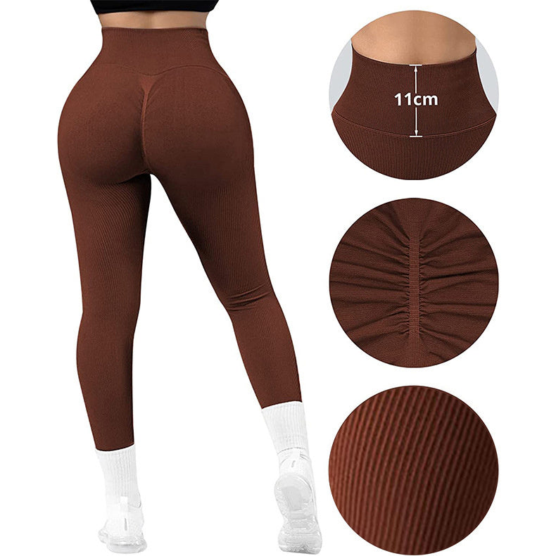 Women’s High-Waist Slim Fit Solid Color Pants – Fashion Casual Nylon Stretch