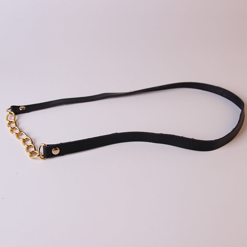 Fashion Personality Top Hat Button Belt Accessories