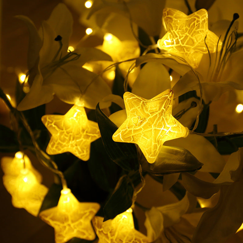 Christmas Cracked Star Lights String Ball Lights