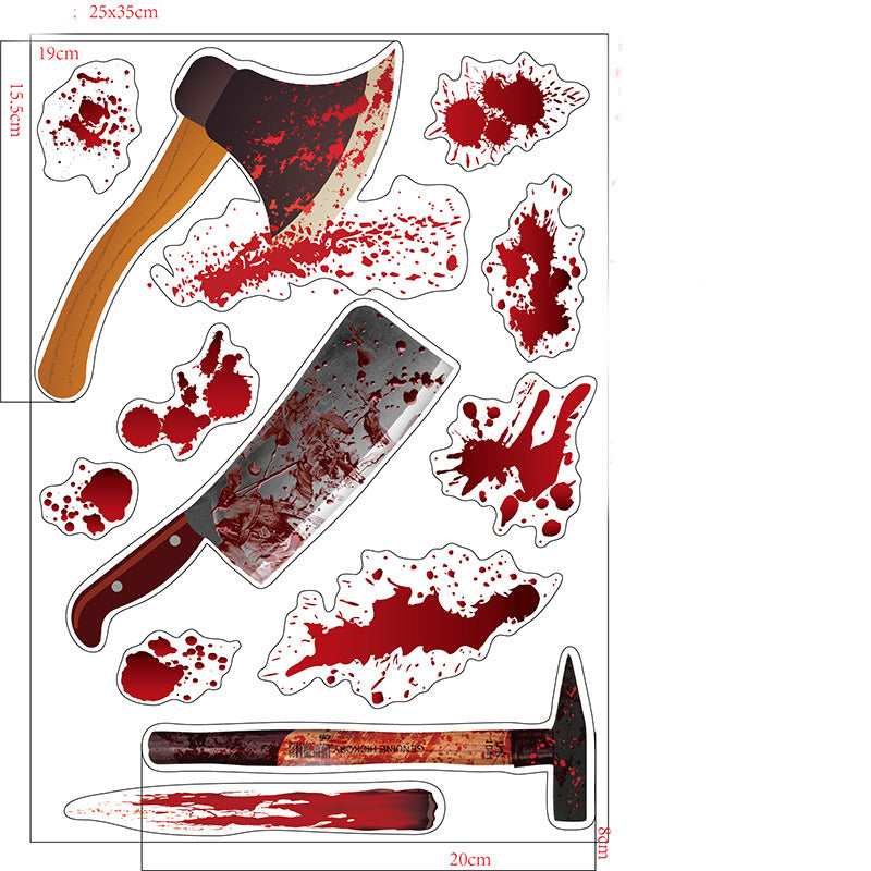 Halloween Wall Stickers – Removable Spooky Decorations for Home and Party Decor