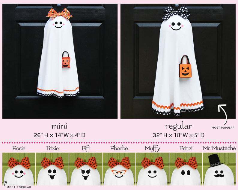 Halloween Ghost Door Wreath House Decoration
