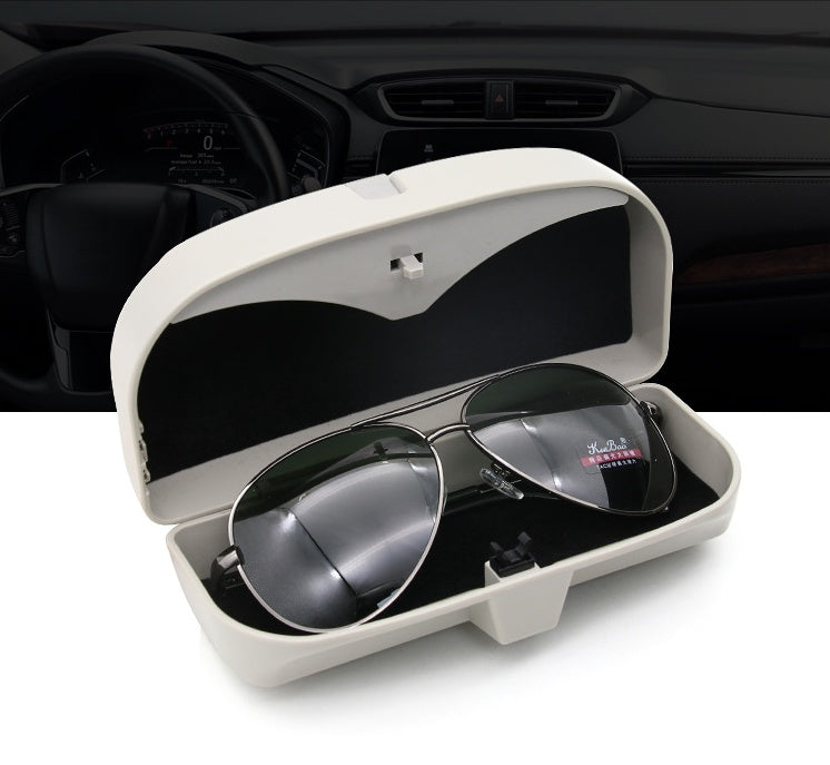 Car Sun Visor Glasses Case – Clip-On Holder for Glasses & Bills
