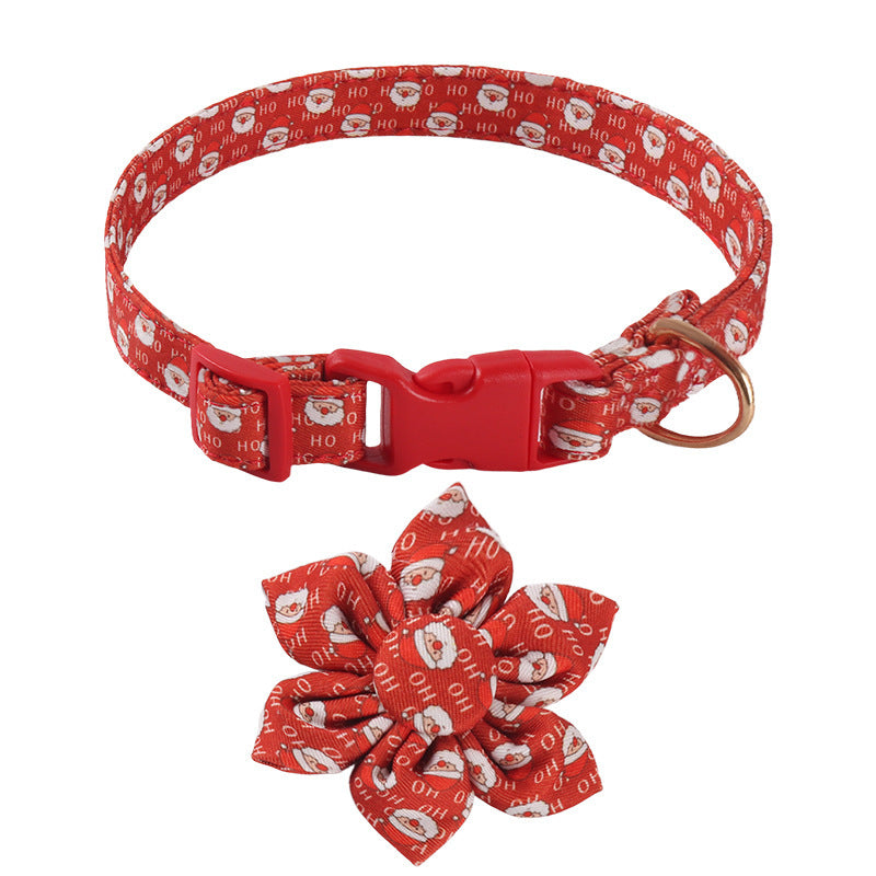 Pet Supplies Design Christmas Series Bow SUNFLOWER Holiday Dog Collar