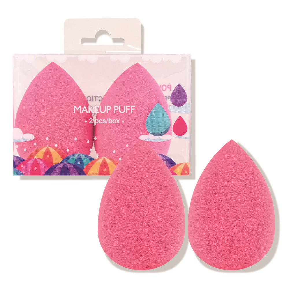 2-Pack Cosmetic Beauty Eggs – Drop & Pear-Shaped Makeup Sponges