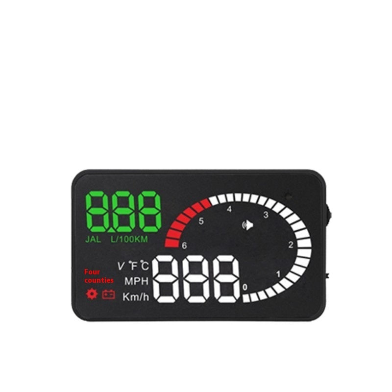 Car HUD Head-Up Display – Fuel, Speed & Voltage Projector