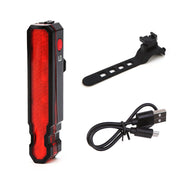 Silicone Bicycle Laser Tail Light IPX5 Waterproof USB