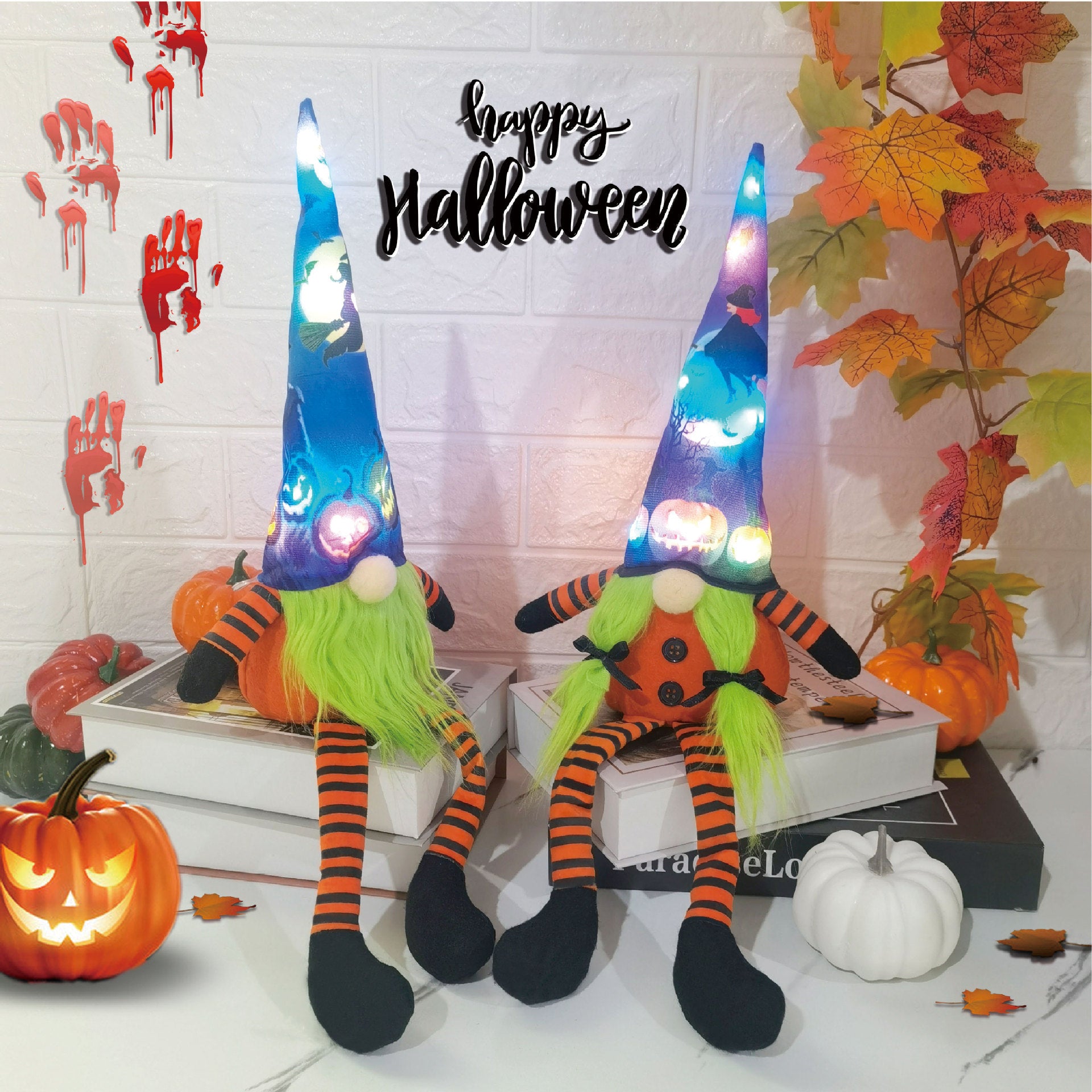 Halloween Glowing Faceless Doll Party Decorations