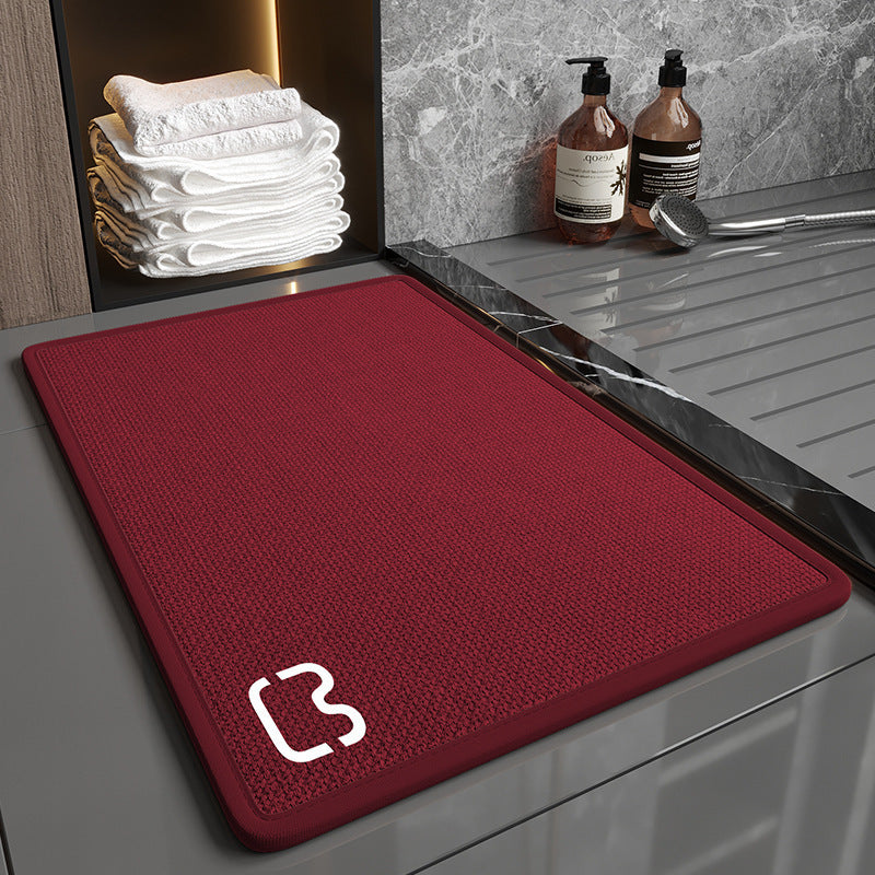 Home Fashion Linen Non-Slip Bathroom Mats