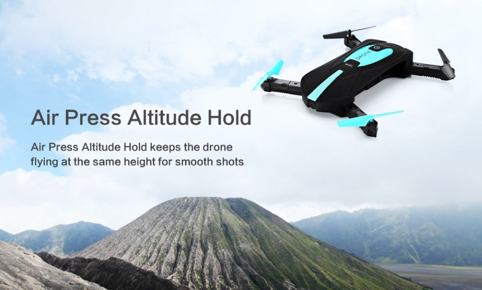 JY018 “Black Bee” WiFi Drone – Fixed-Altitude Foldable RC Quadcopter