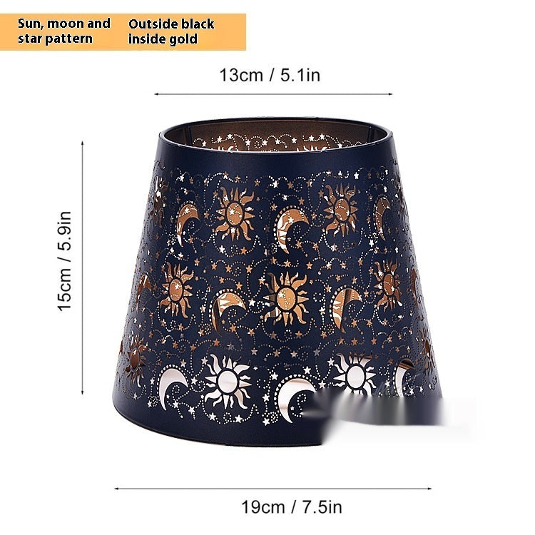 Metal Iron Art Laser Lampshade Lamp Accessories