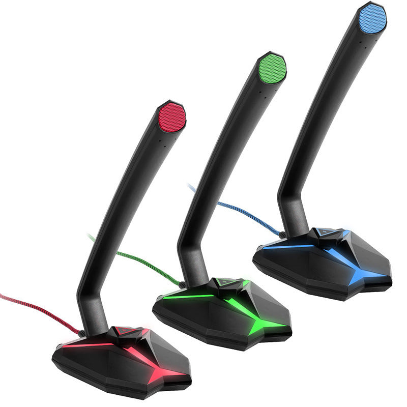 G33 RGB USB Gaming Microphone – Plug-and-Play Condenser Mic with Mute & Gain (PC/Mac/PS5)