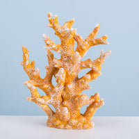 Large Resin Coral Yellow