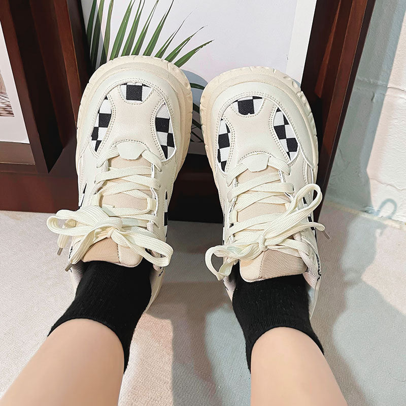 Women's Lace Up High Top Sneakers Cross Strap Textile Upper