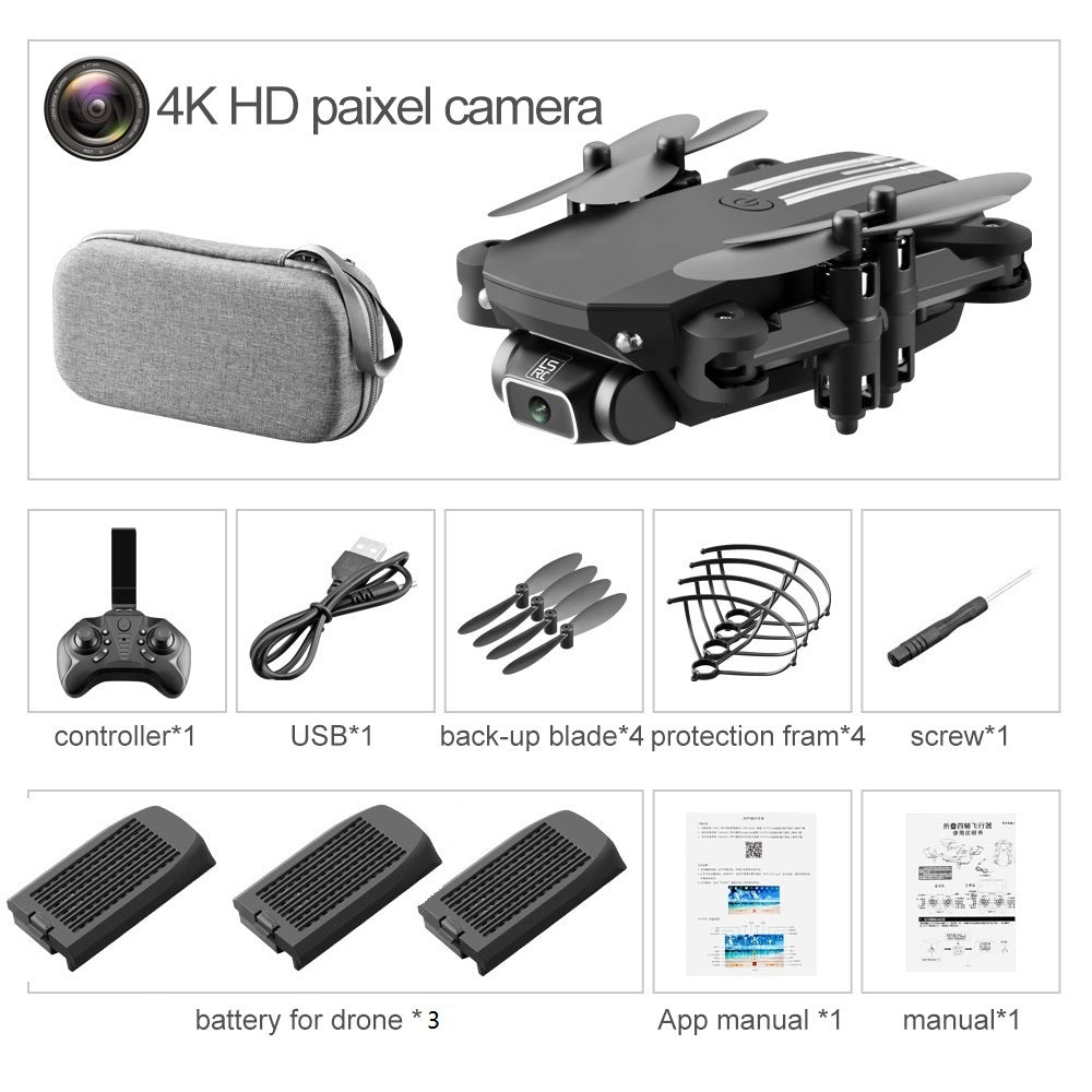 LS Mini Foldable WiFi FPV Drone – 4K HD Camera, Altitude Hold, RC Quadcopter RTF