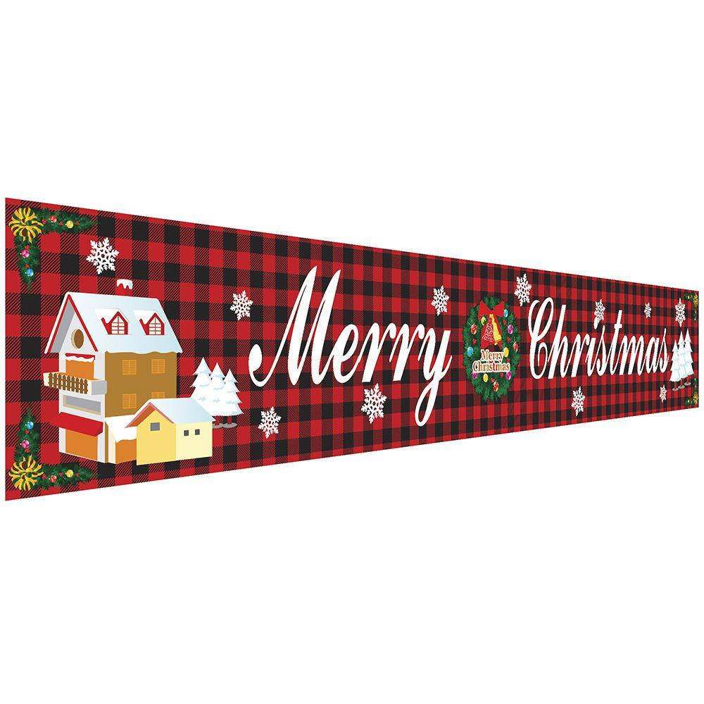 Christmas Couplet Curtain Banners Hanging Flag Window Pendants