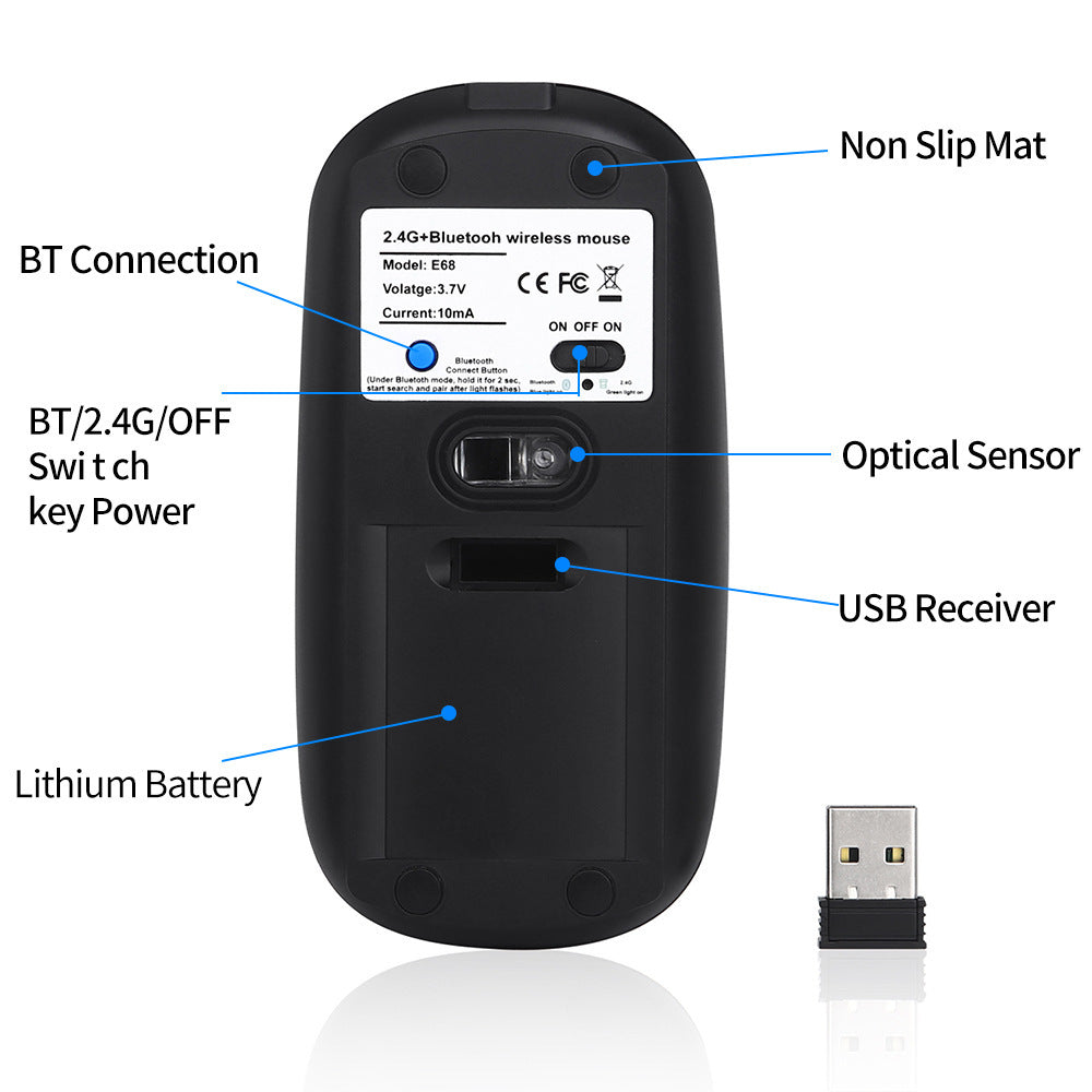 Wireless Bluetooth Dual Mode Mouse