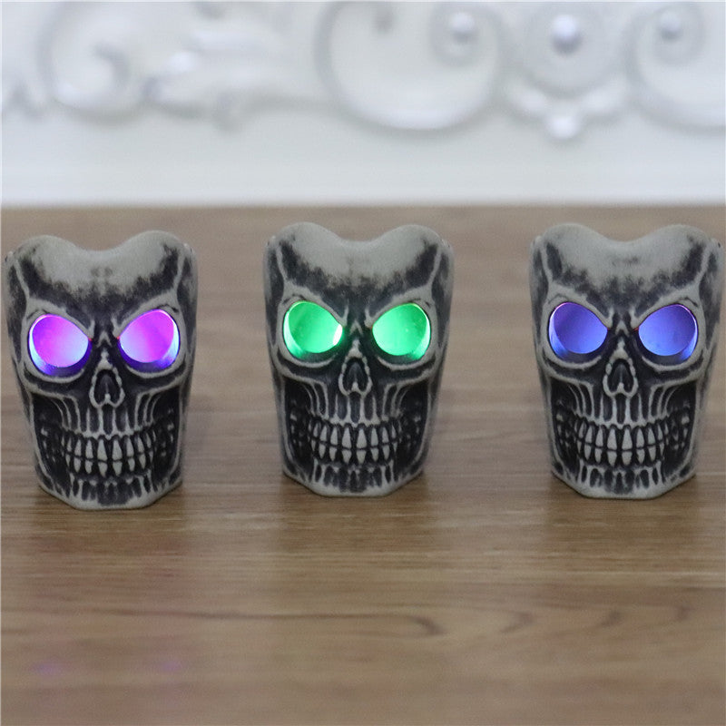 Halloween Decorative Props LED Electronic Glow Skull Light
