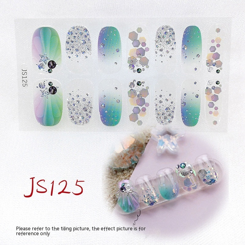 Three-dimensional Craft Crystal Nail Oil Film Crystal Glass Nail Sticker