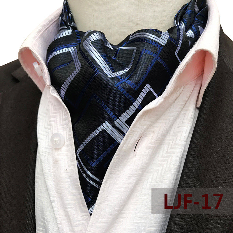 Men's British Jacquard Polyester Scarf