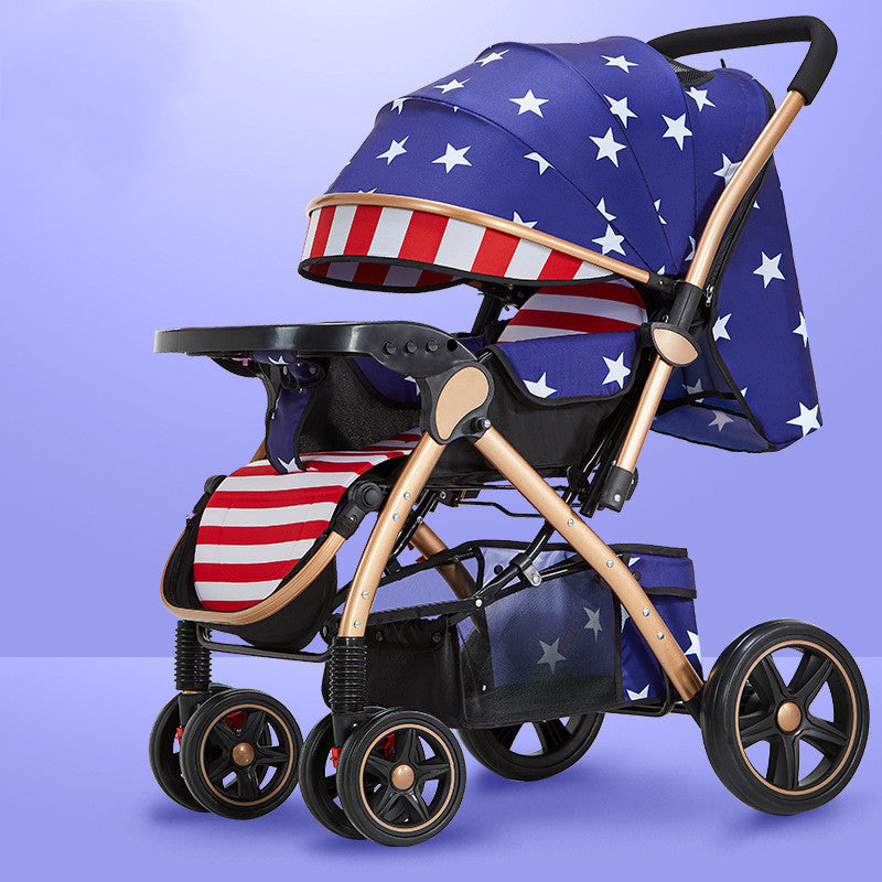 Lightweight Foldable Baby Stroller – One-Hand, Travel-Friendly