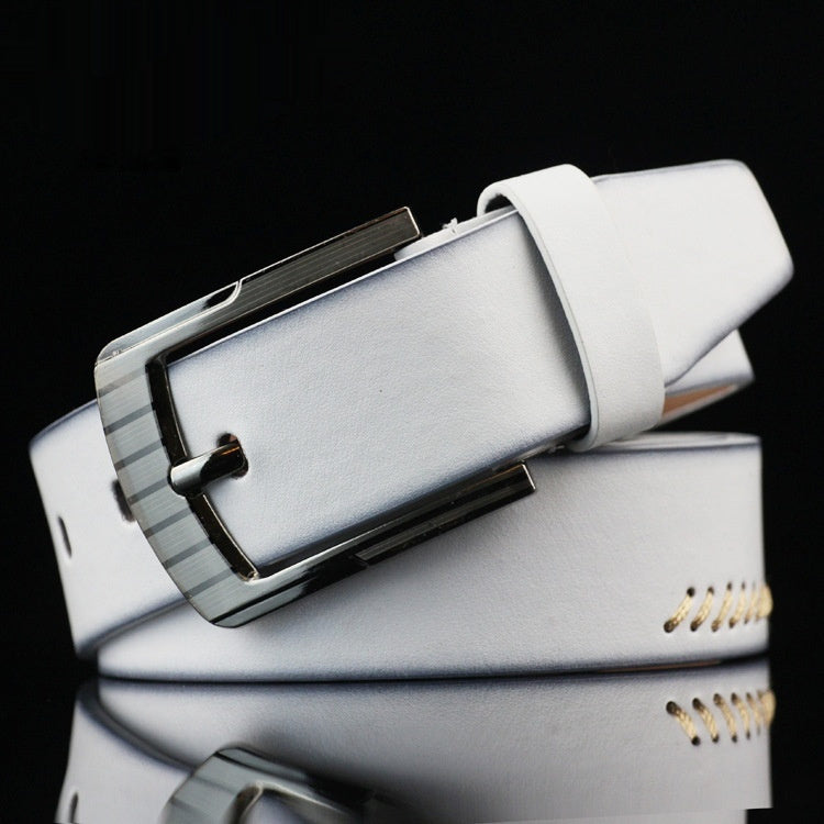 Men's Casual Threaded Belt – Pin Buckle