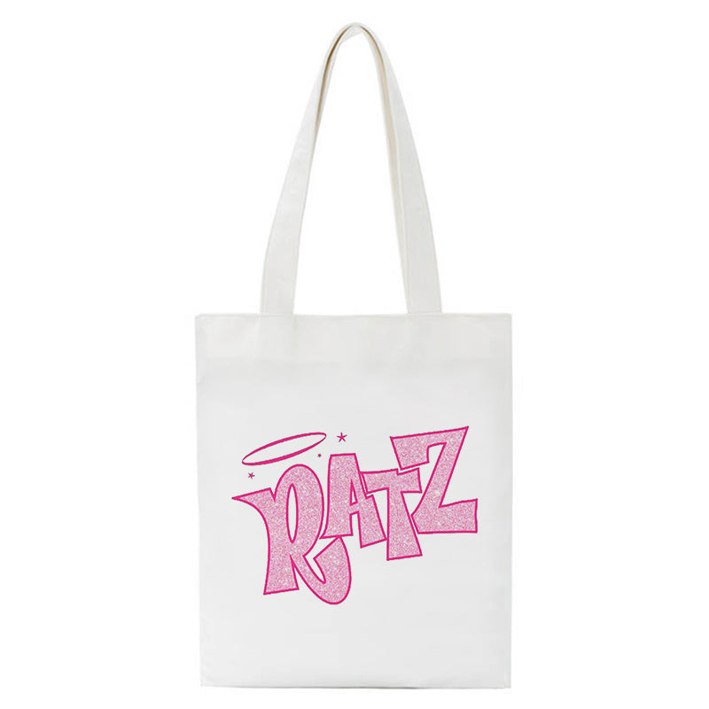 Cartoon Mouse Print Student Mother And Baby Canvas Bag Portable